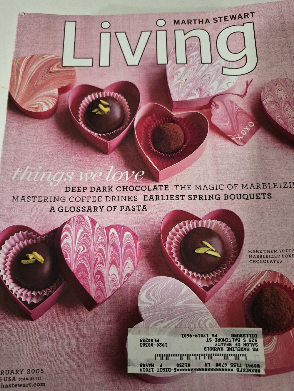 Martha Stewart Living Magazine February  2005